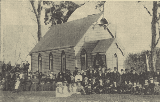 The new Wesleyan Church at The Island, St Marys, Tasmanian Mail newspaper 1899