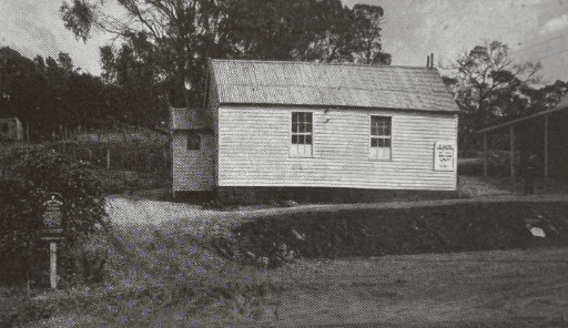 Wooden church, originally a school. Historical Notes St. Oswald's Church Trevallyn. Photographer unknown.