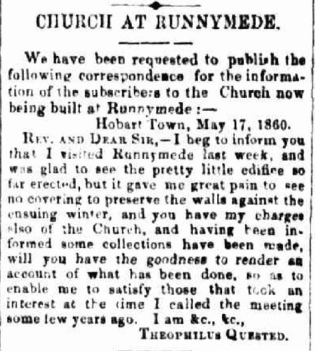 The Hobart Town Advertiser, 28 Jun 1860