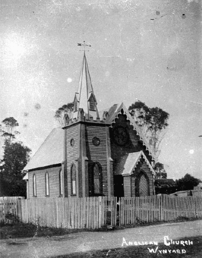 Wynyard - Anglican church, State Library of Tasmania